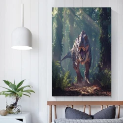Dinosaure Peinture sur toile sans cadre, impressions posters art mural pour déco maison chambre bureau