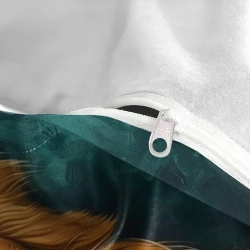 Golden Retriever Housse de Couette Imprimée 3D Douce 3 Pièces Literie Garçons Filles
