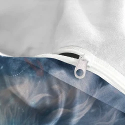Lupo Copripiumino Stampato 3D Morbido 3 Pezzi Biancheria da Letto per Ragazzi Ragazze