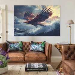Aquila Pittura su tela senza cornice, stampe di poster arte murale per arredo casa camera ufficio