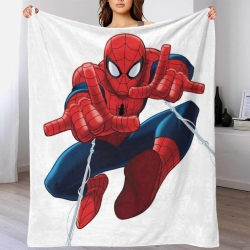 Avengers Spider-Man Plaid en Polaire Imprimé 3D Couverture Douce Confortable pour Canapé Lit Bureau