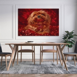 Xishi Chien Peinture sur toile sans cadre, impressions posters art mural pour déco maison chambre bureau