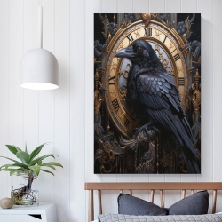 Corbeau Peinture sur toile sans cadre, impressions posters art mural pour déco maison chambre bureau