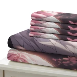 Tueur de démons: Demon Slayer Housse de Couette Imprimée 3D Douce 3 Pièces Literie Garçons Filles