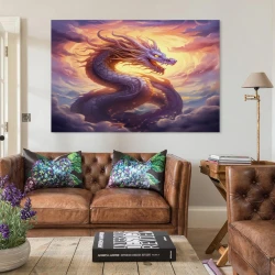 oriental Dragon Peinture sur toile sans cadre, impressions posters art mural pour déco maison chambre bureau
