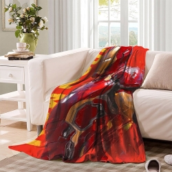 Avengers Iron Man Plaid en Polaire Imprimé 3D Couverture Douce Confortable pour Canapé Lit Bureau