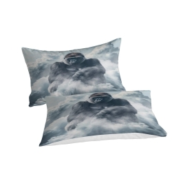 Gorille Housse de Couette Imprimée 3D Douce 3 Pièces Literie Garçons Filles
