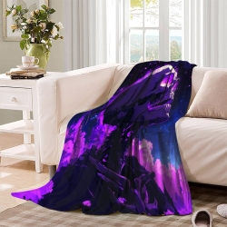 Crâne Plaid en Polaire Imprimé 3D Couverture Douce Confortable pour Canapé Lit Bureau