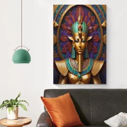 Pharaon égyptien Peinture sur toile sans cadre, impressions posters art mural pour déco maison chambre bureau