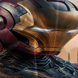 Avengers Iron Man Housse de Couette Imprimée 3D Douce 3 Pièces Literie Garçons Filles