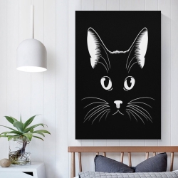 Gato Pintura en lienzo sin marco, impresiones de pósters arte pared para decoración hogar dormitorio oficina