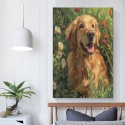Golden Retriever Peinture sur toile sans cadre, impressions posters art mural pour déco maison chambre bureau