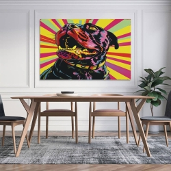 Rottweiler Chien Peinture sur toile sans cadre, impressions posters art mural pour déco maison chambre bureau