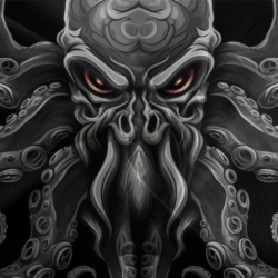 Mythe de l'horreur Cthulhu Housse de Couette Imprimée 3D Douce 3 Pièces Literie Garçons Filles