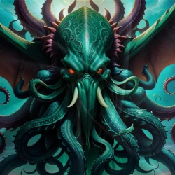 Mythe de l'horreur Cthulhu Housse de Couette Imprimée 3D Douce 3 Pièces Literie Garçons Filles