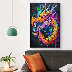 Dragon Peinture sur toile sans cadre, impressions posters art mural pour déco maison chambre bureau