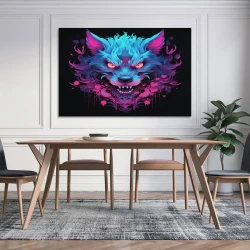Loup Peinture sur toile sans cadre, impressions posters art mural pour déco maison chambre bureau