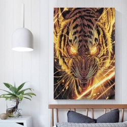 Tigre Peinture sur toile sans cadre, impressions posters art mural pour déco maison chambre bureau