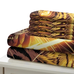 Tigre Housse de Couette Imprimée 3D Douce 3 Pièces Literie Garçons Filles