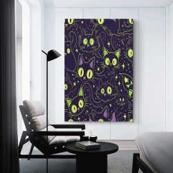 Chat Peinture sur toile sans cadre, impressions posters art mural pour déco maison chambre bureau