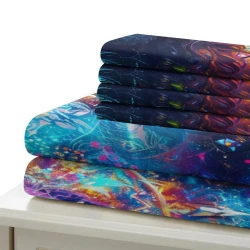 Dieu et Jésus Housse de Couette Imprimée 3D Douce 3 Pièces Literie Garçons Filles
