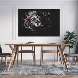 Lion Peinture sur toile sans cadre, impressions posters art mural pour déco maison chambre bureau