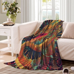 Drache 3D Gedruckte Fleece-Decke Weiche Gemütliche Decke für Sofa Bett Büro