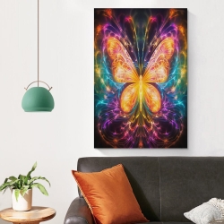 Papillon Peinture sur toile sans cadre, impressions posters art mural pour déco maison chambre bureau