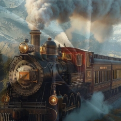 Train à vapeur Housse de Couette Imprimée 3D Douce 3 Pièces Literie Garçons Filles