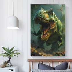 Dinosaure Peinture sur toile sans cadre, impressions posters art mural pour déco maison chambre bureau