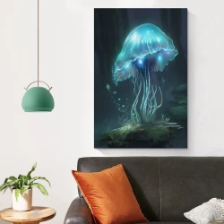 Méduse Peinture sur toile sans cadre, impressions posters art mural pour déco maison chambre bureau
