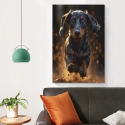 Perro Pintura en lienzo sin marco, impresiones de pósters arte pared para decoración hogar dormitorio oficina