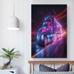 Gros camion Peinture sur toile sans cadre, impressions posters art mural pour déco maison chambre bureau