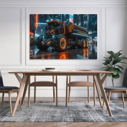 Grande camion Pittura su tela senza cornice, stampe di poster arte murale per arredo casa camera ufficio