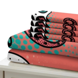 Pieuvre Housse de Couette Imprimée 3D Douce 3 Pièces Literie Garçons Filles
