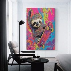 Paresseux Peinture sur toile sans cadre, impressions posters art mural pour déco maison chambre bureau