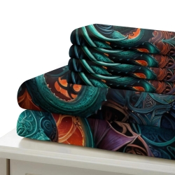 Mythe de l'horreur Cthulhu Housse de Couette Imprimée 3D Douce 3 Pièces Literie Garçons Filles