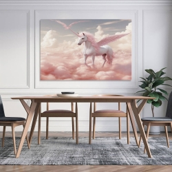 Licorne Peinture sur toile sans cadre, impressions posters art mural pour déco maison chambre bureau