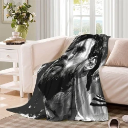 Lionel Messi Coperta in Pile Stampata 3D Morbida e Confortevole per Divano Letto Ufficio