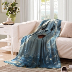 Seal 3D Printed Fleece Throw Blanket Soft Cozy Blanket for Couch Sofa Bed Office