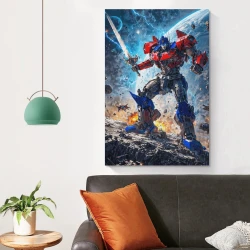 Transformers Optimus Prime Pittura su tela senza cornice, stampe di poster arte murale per arredo casa camera ufficio