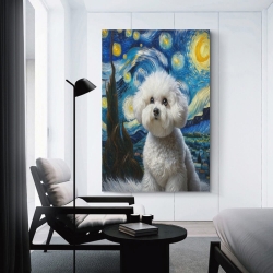Chien Peinture sur toile sans cadre, impressions posters art mural pour déco maison chambre bureau