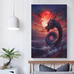 maléfique Dragon Peinture sur toile sans cadre, impressions posters art mural pour déco maison chambre bureau