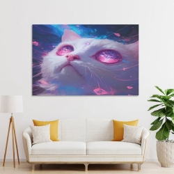 Gato Pintura en lienzo sin marco, impresiones de pósters arte pared para decoración hogar dormitorio oficina