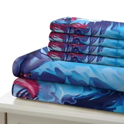 Tueur de démons: Demon Slayer Housse de Couette Imprimée 3D Douce 3 Pièces Literie Garçons Filles
