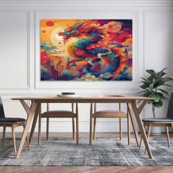 Drago Pittura su tela senza cornice, stampe di poster arte murale per arredo casa camera ufficio