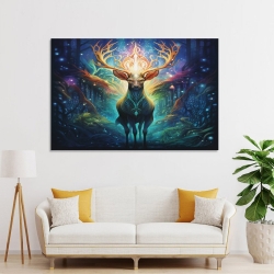 Renne Peinture sur toile sans cadre, impressions posters art mural pour déco maison chambre bureau