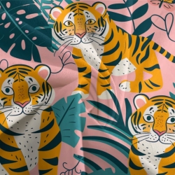 Tigre Housse de Couette Imprimée 3D Douce 3 Pièces Literie Garçons Filles