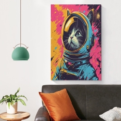 Chat Peinture sur toile sans cadre, impressions posters art mural pour déco maison chambre bureau