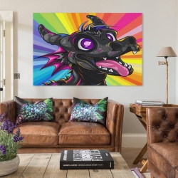 Dragon Peinture sur toile sans cadre, impressions posters art mural pour déco maison chambre bureau